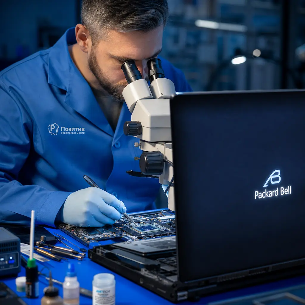 Замена видеокарты ноутбука Packard Bell в Балашихе
