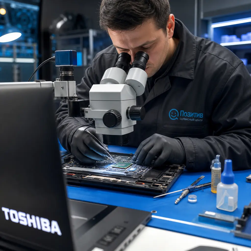 Замена видеокарты ноутбука Toshiba в Балашихе