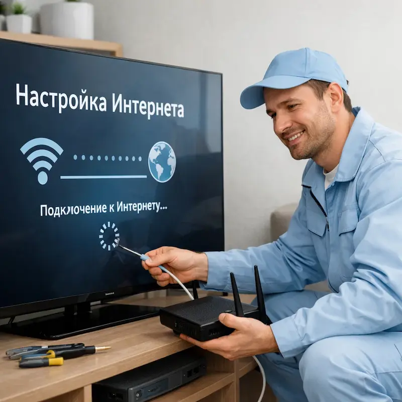 Настройка интернета на ТВ в Балашихе