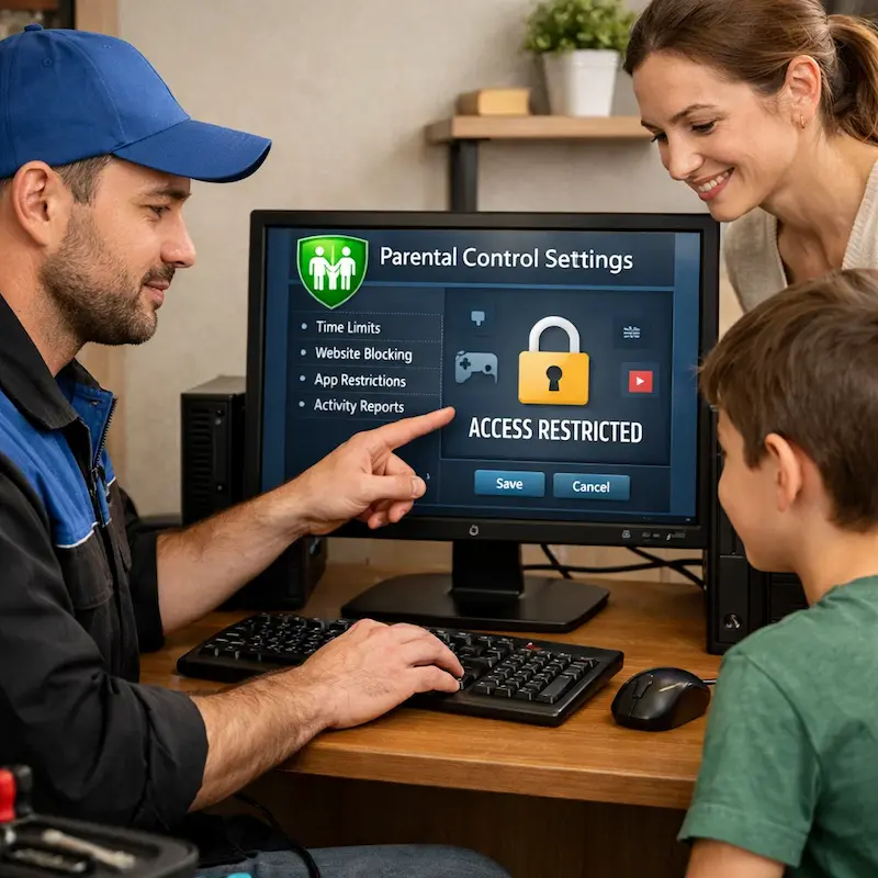 Родительский контроль на компьютере и ноутбуке в Балашихе