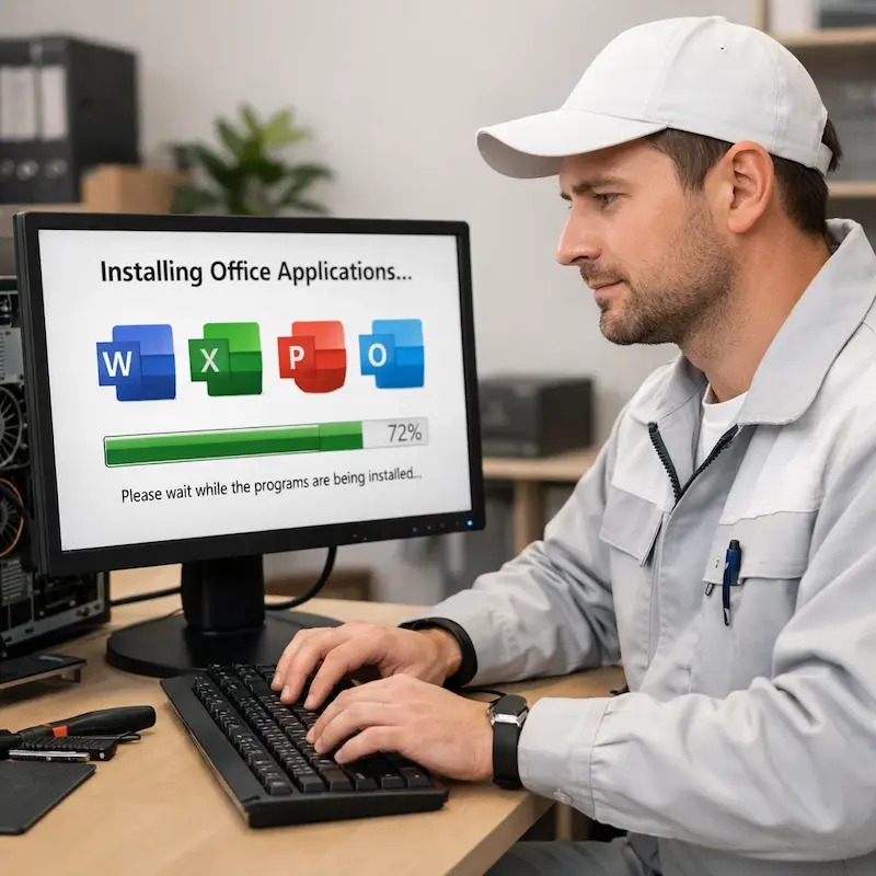 установка офисных программ на компьютер в Балашихе