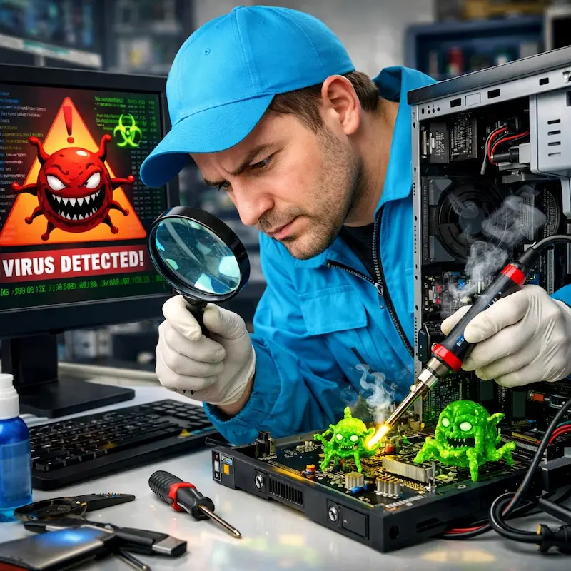 Вылечить компьютерный вирус в Балашихе