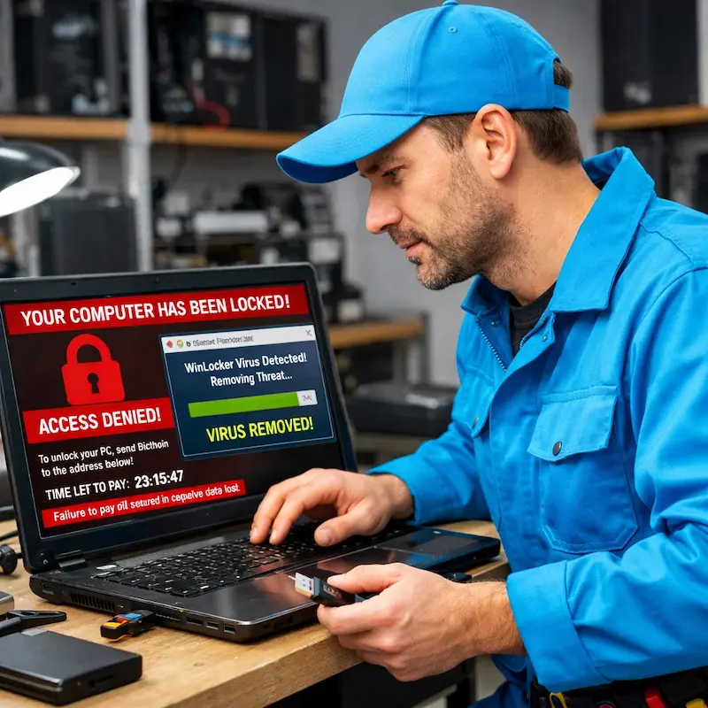 Поможем разблокировать компьютер и ноутбук в Балашихе